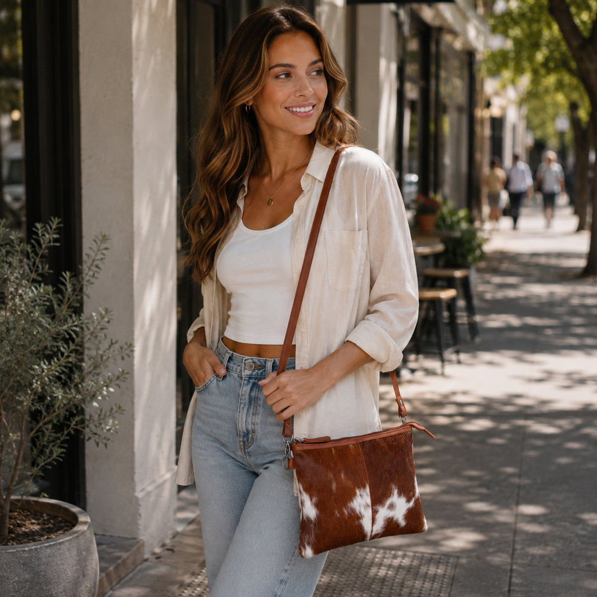 ZH1WB ~ Hairon Medium Crossbody