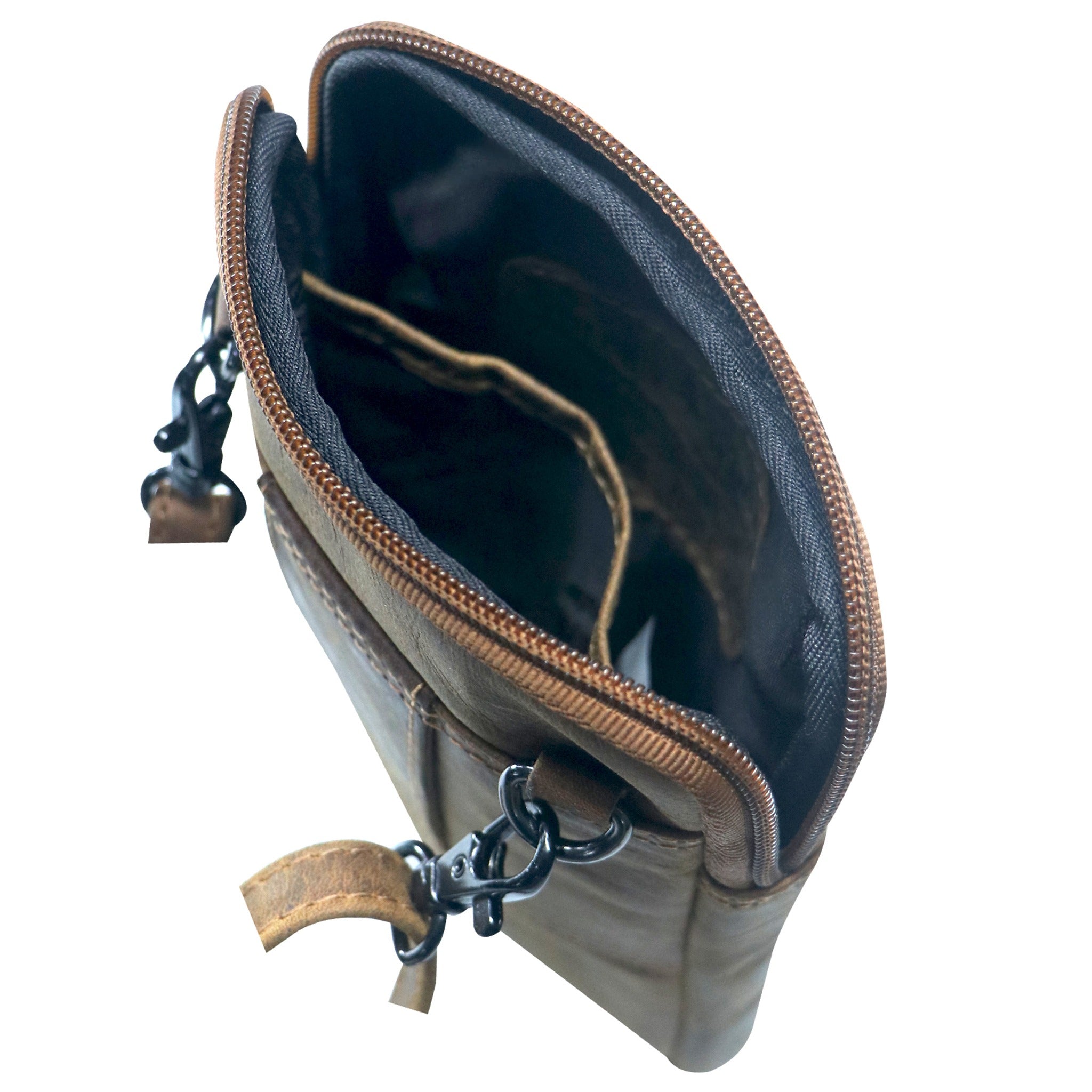 GWM2 ~ Hunter Leather Mini Crossbody Bag