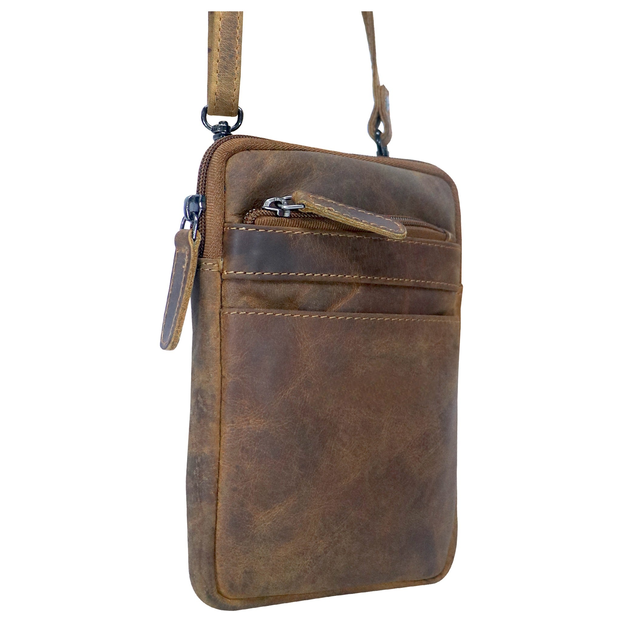 GWM2 ~ Hunter Leather Mini Crossbody Bag