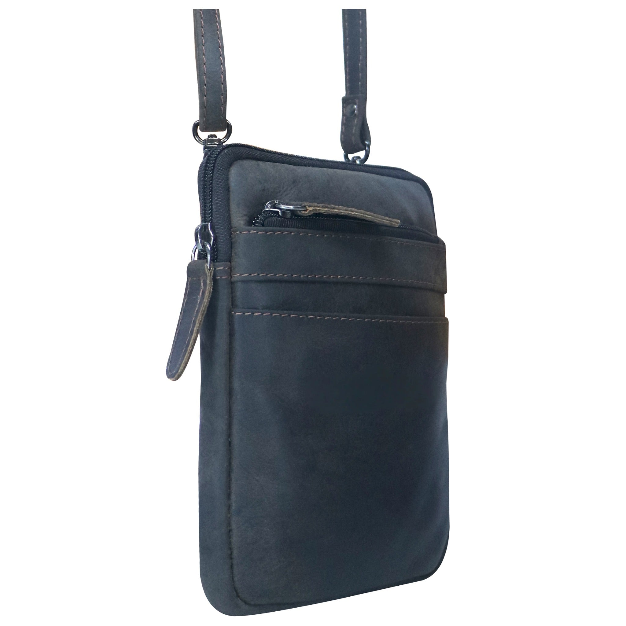 GWM2 ~ Hunter Leather Mini Crossbody Bag