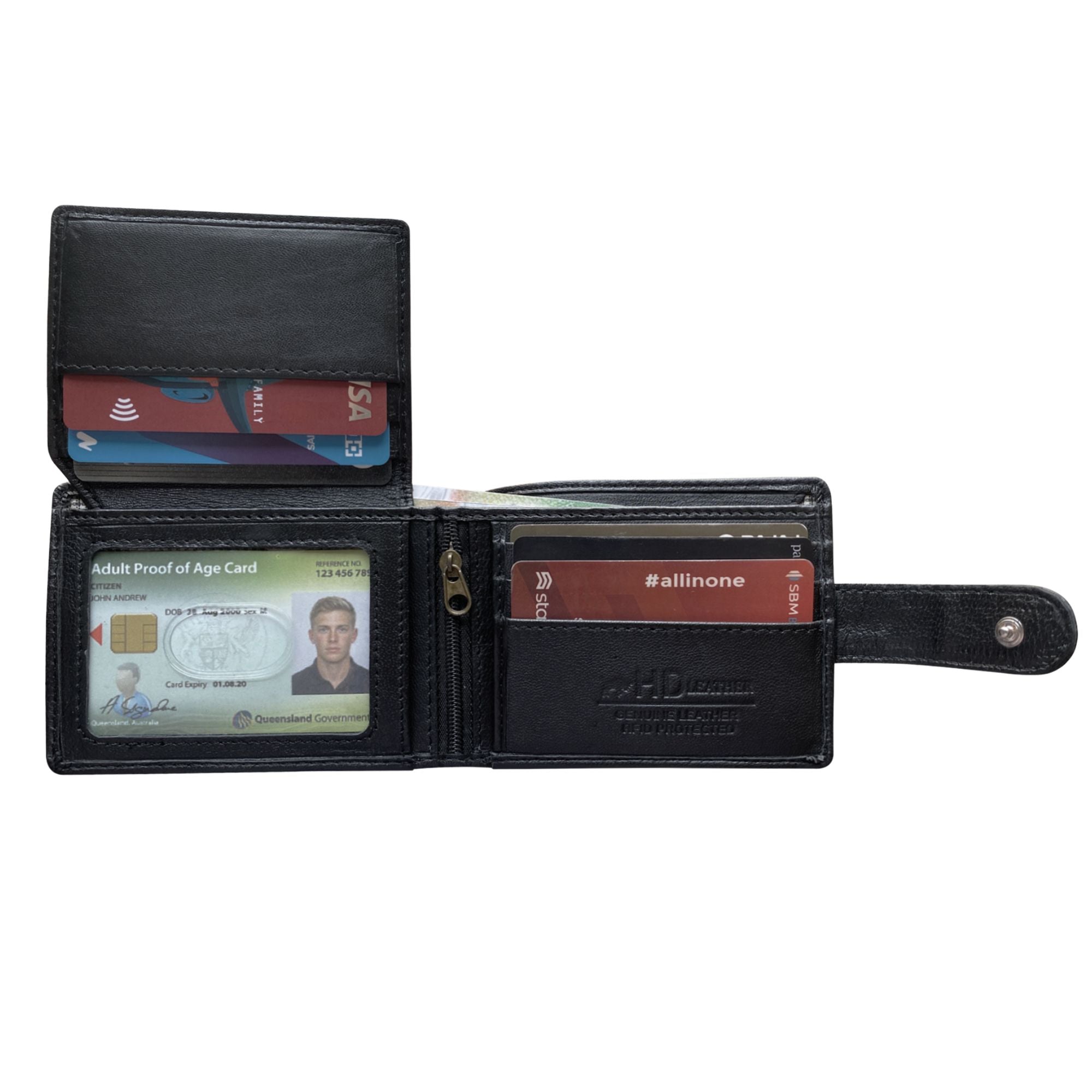 SMW09HL ~ Sheepskin Men's Tab Wallet