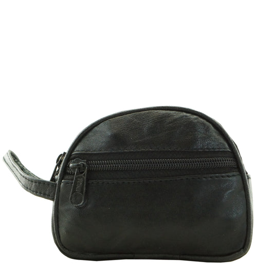 HCP01 |  Black Sheepskin Coin Pouch ash-cenzoni.myshopify.com