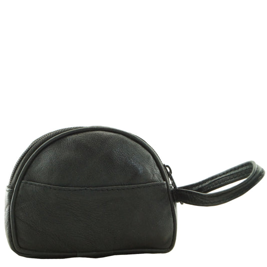 HCP01 |  Black Sheepskin Coin Pouch ash-cenzoni.myshopify.com