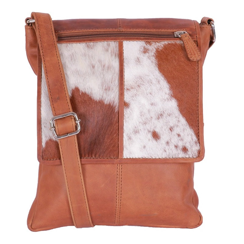 HOP825 | Hairon Leather Cross body flap bag ash-cenzoni.myshopify.com