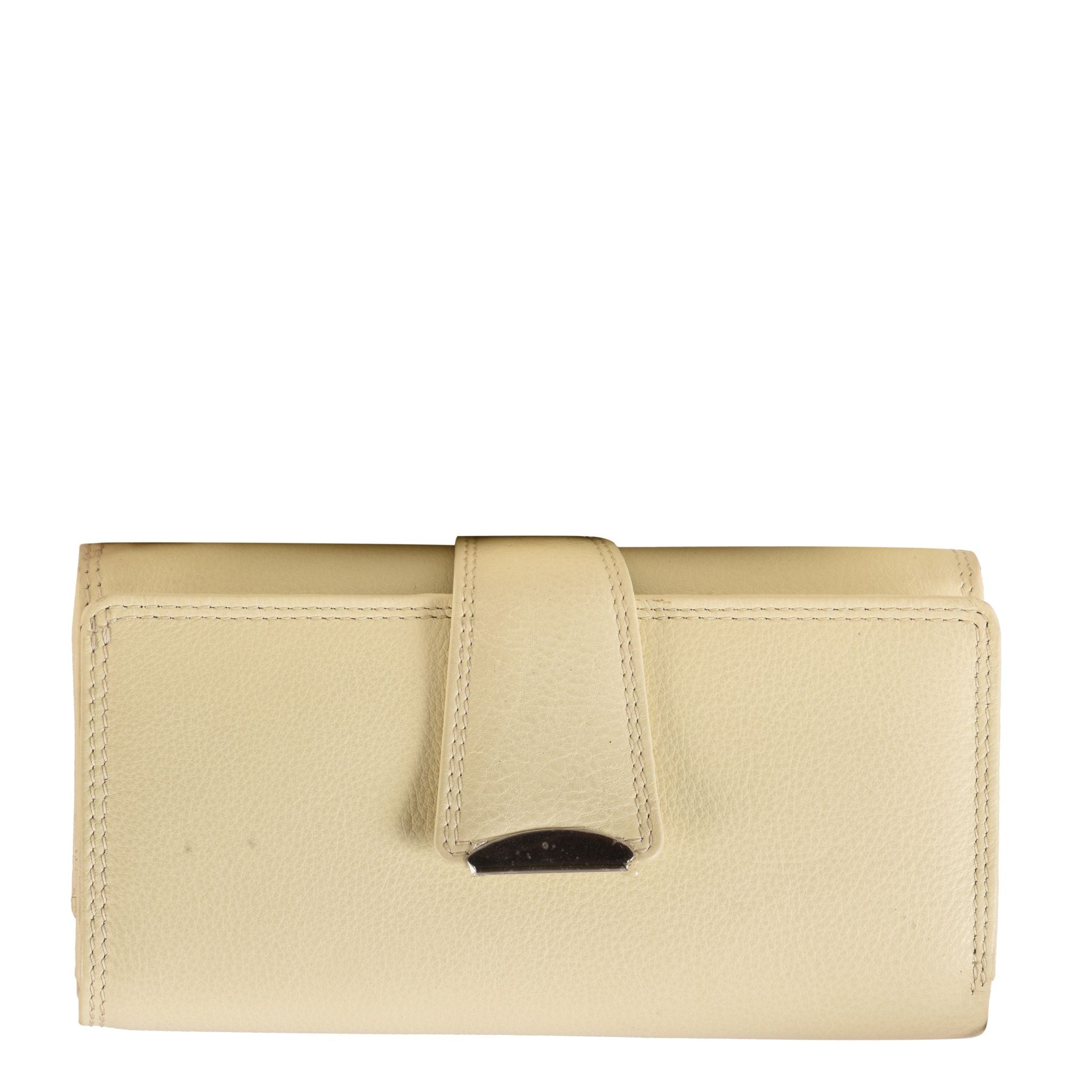 ZLW202B ~ Leather Long Plain Wallet