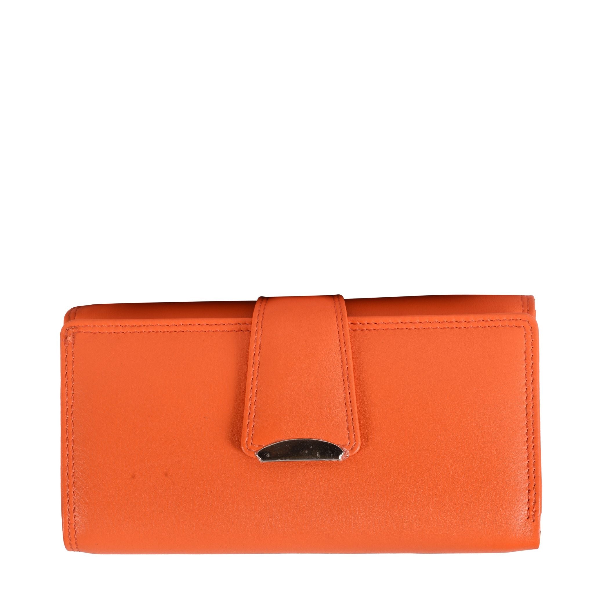 ZLW202B ~ Leather Long Plain Wallet